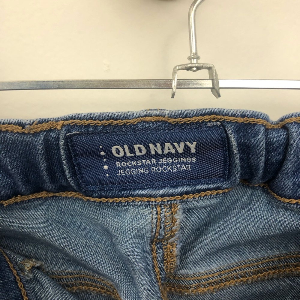 Old Navy G Patch Denim Blue Rockstar Jeggings - Picture 6 of 8